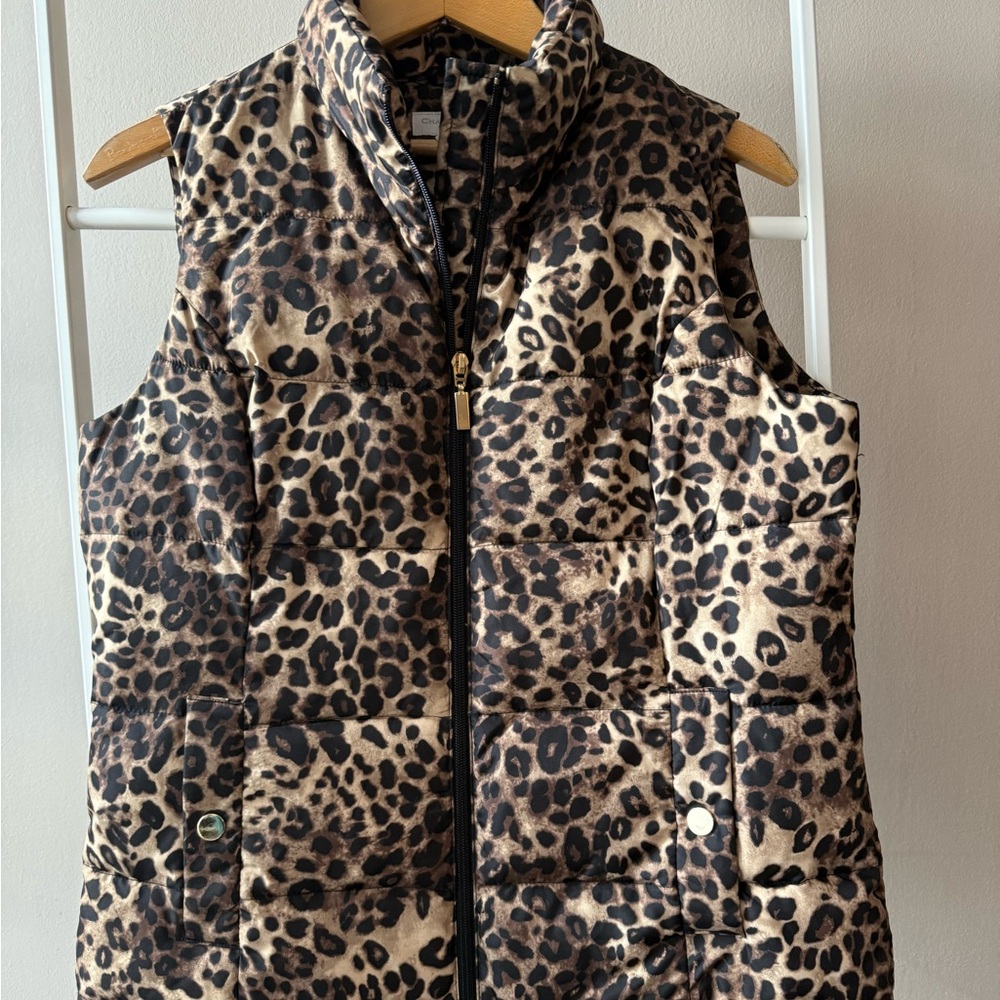 Charter Club Animal Print Puffer Vest